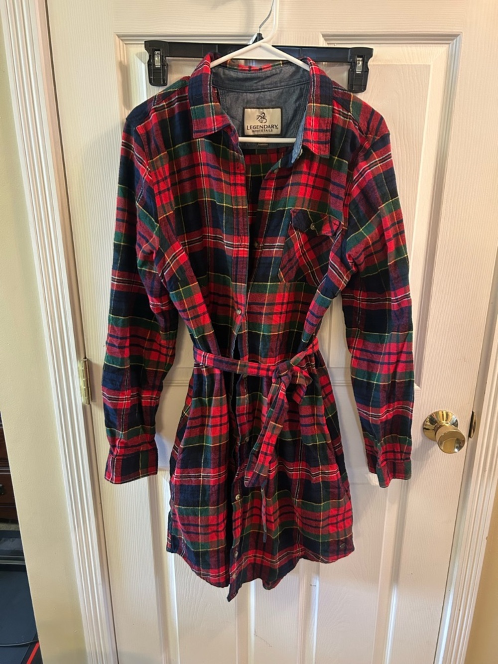 Legendary Whitetails Red, Green & Navy Plaid Flannel Shirt